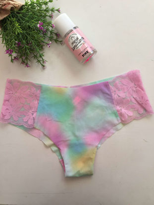 Imagen de Panty Pink No-Show Arcoíris Detalle de Encaje M
